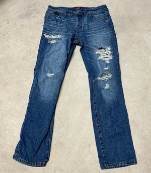 Abercrombie & Fitch Ames Slim Boyfriend Jeans Denim Distressed Size 25/0 thumbnail 1