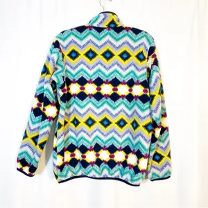 Patagonia Synchilla Retro Timber Twist Navy Blue Fleece Snap T Pullover Sweater thumbnail 6