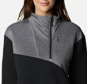 Columbia Lodge Hybrid Pullover Black Gray Large New with tags thumbnail 4