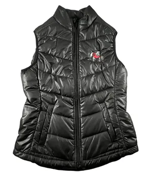 Cutter & Buck Puffer Vest Women XS Black Georgia Bulldogs CB WeatherTec Quilted thumbnail 1