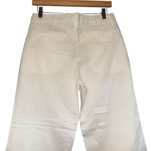NWT Outerknown Pants Womens 4 White‎ Cream Wide Leg Flare Organic Cotton Beach thumbnail 5