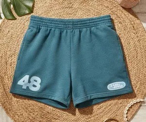 PACSUN x LAND ROVER Vintage Style Teal Graphic Sweat Shorts thumbnail 1