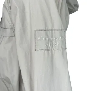 A&F Womens Size S Tan Hoodie Snap Jacket‎ Cotton Abercrombie Fitch thumbnail 3