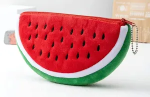 Cute Watermelon Shape‎ Makeup Bag, Coin Purse, Storage Zipper Bag thumbnail 1