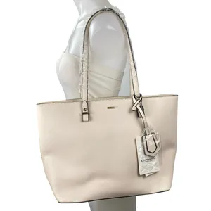 LOVEVOOK White Ivory Faux Leather Vegan Shoulder Pouch Tote Satchel Handbag OS thumbnail 2