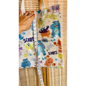 Disney Pixar Monsters Inc all over print canvas tote shopping bag thumbnail 3