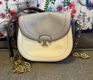Tory Burch Gray and Cream Women's Bag thumbnail 1