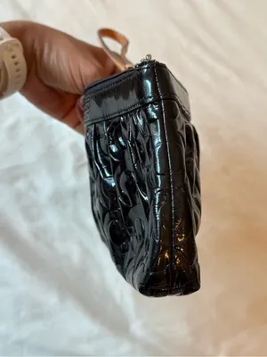 COACH | Signature C Black Patent Leather Wristlet thumbnail 4