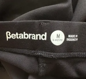 Betabrand Pants Boot-Cut Classic Dress Pant Yoga Pants Black Short Petite M thumbnail 8