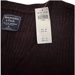 Abercrombie & Fitch Button Front Maxi Ribbed‎ Sweater Dress Brown Size XL thumbnail 4