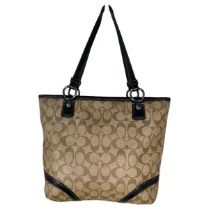 Coach 18917 Peyton Signature Brown Leather Tote Purse Handbag Shoulder thumbnail 4