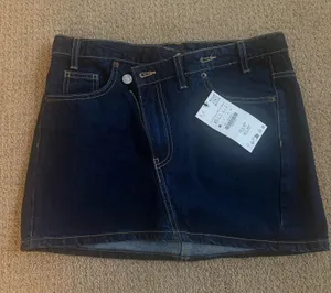 ZARA Denim Skirt Mini thumbnail 1