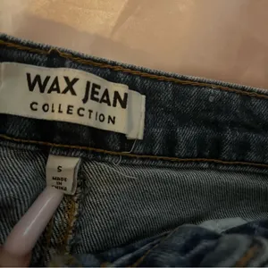 Wax Jean Blue Distressed Jean Shorts thumbnail 3