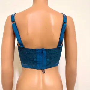 NWT Victoria’s Secret 34B rhinestone strap lace push up corset BC2 3303 thumbnail 11