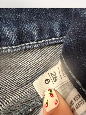 LOFT Medium Blue Straight Leg Jeans thumbnail 3