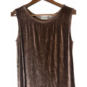 RUSS BERENS Velvet Midi Dress Gothic Whimsigoth Romantic Chocolate Brown Sz XS thumbnail 2