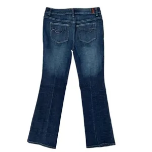 Hillard & Hanson Womens Jeans Size 6‎ Petite Faded Dark Wash Denim Bootcu… thumbnail 2