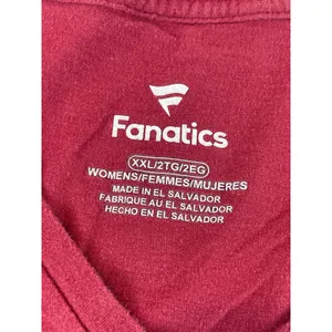Fanatics Washington Redskins V‑Neck Graphic Tee Maroon Womens Size XXL Vintage thumbnail 6