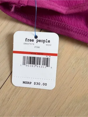 Free People High Neck Strappy Back Bralette in Pink / Purple NWT thumbnail 5