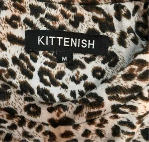 Kittenish Payton Leopard Bell Bodysuit Women’s Size Medium thumbnail 6