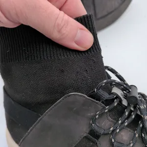 Alo Yoga Wanderer Sneaker Black Knit High Top Sock Fit‎ Women 8 A0058W-BLACK thumbnail 8
