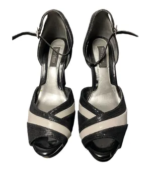White House Black Market Women's Black and White 4" Heels Size 6-SKU 1863 thumbnail 1