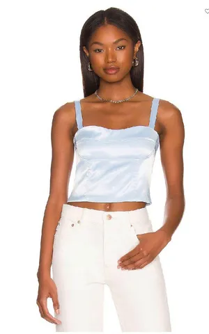 superdown Revolve satin top thumbnail 1