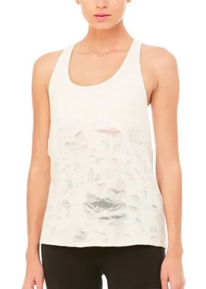 Alo racer back distressed top size small thumbnail 1