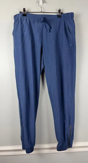 Albion Fit Women’s Ankle Zip Jet Setter Jogger Pants Size large blue thumbnail 1