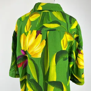 NWOT Farm Rio Unisex Green Banana Aquarela Shirt Size S thumbnail 7