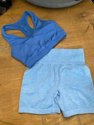 Head Women's Athletic Shorts and Sports Bra Set in Blue thumbnail 4