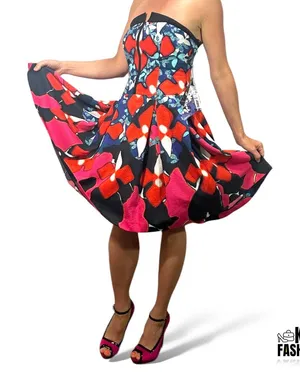 Peter Pilloto Rare Jacquard Strapless Dress 8 thumbnail 1