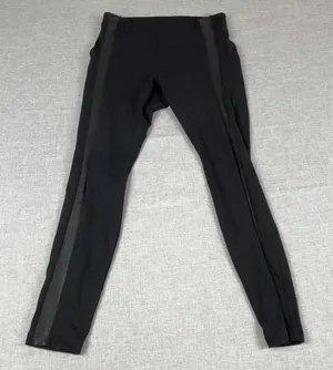 Athleta Leggings Womens Small Petite Black Ankle Side Stripe Stretch Yoga Gym thumbnail 1