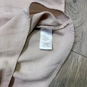 Flawless Women Smocked Off Shoulder Bell Sleeve Top Taupe Mauve Small S thumbnail 4
