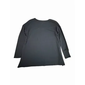 Lululemon Shirt Women's Sz 6 Hit Unwind Long Sleeve Black Rulu Lycra #JJJ10-4 thumbnail 7