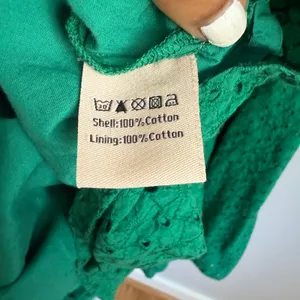 Timeless London Green Eyelet Dress UK20 US16 Flutter Sleeve Smocked‎ Casual thumbnail 5