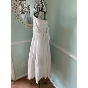 Free People Women's Perfect Peach‎ Poplin Midi Dress White Large NWT SOLD OUT! thumbnail 4