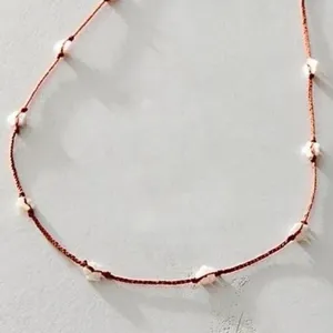 NWT Delicate Flower Belly Chain In Red thumbnail 10