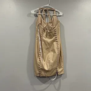 House of CB Leda Vegan Leather Dress Medium M thumbnail 4