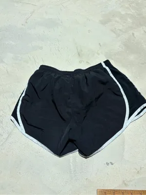 Nike Women's Black Shorts with White large thumbnail 5
