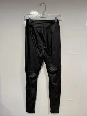 Black Faux Aerie offline real me Leather Leggings thumbnail 3