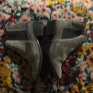 Gray Suede Chelsea Ankle Boots thumbnail 2