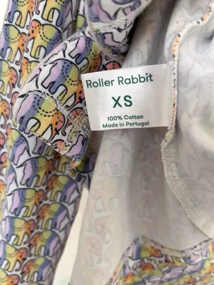 Roller Rabbit Disco Rainbow Elephant Long Sleeve Pajama Top thumbnail 5