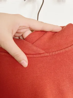 Lululemon • Loungeful Hoodie in Red Rock burnt orange pullover sweatshirt thumbnail 7