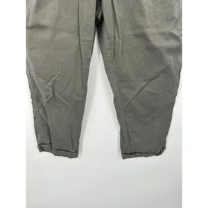 One5One Women Army Green Cotton Blend Cargo‎ Pants Size 14 MC21380ZSM thumbnail 3