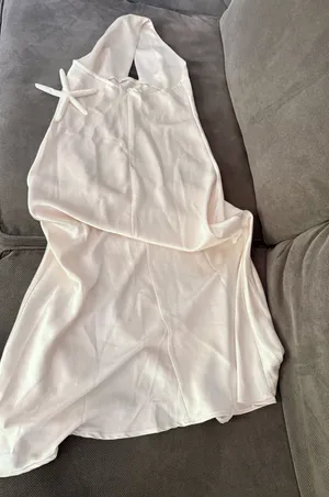 Off white silky dress Size XS thumbnail 1