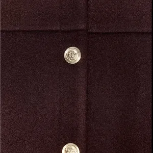 Zara NWT burgundy jacket with gold buttons thumbnail 5