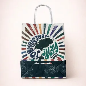 Ibiza Spain Souvenir Gift Bag | Colorful Retro Travel Collectible | Small Boutiq thumbnail 2