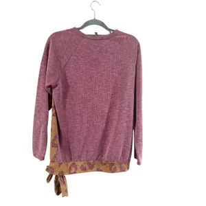 Women's Acting Pro Gold & Burgundy Leopard Print Sweatshirt M thumbnail 11