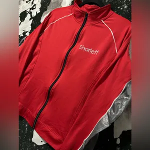 Scarletts Team Rhinestone Track Jacket Red Size XL thumbnail 8